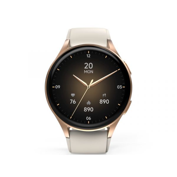 Hama Smartwatch 8900 okosóra, kerek, telefon funkció, alexa, arany (178613)